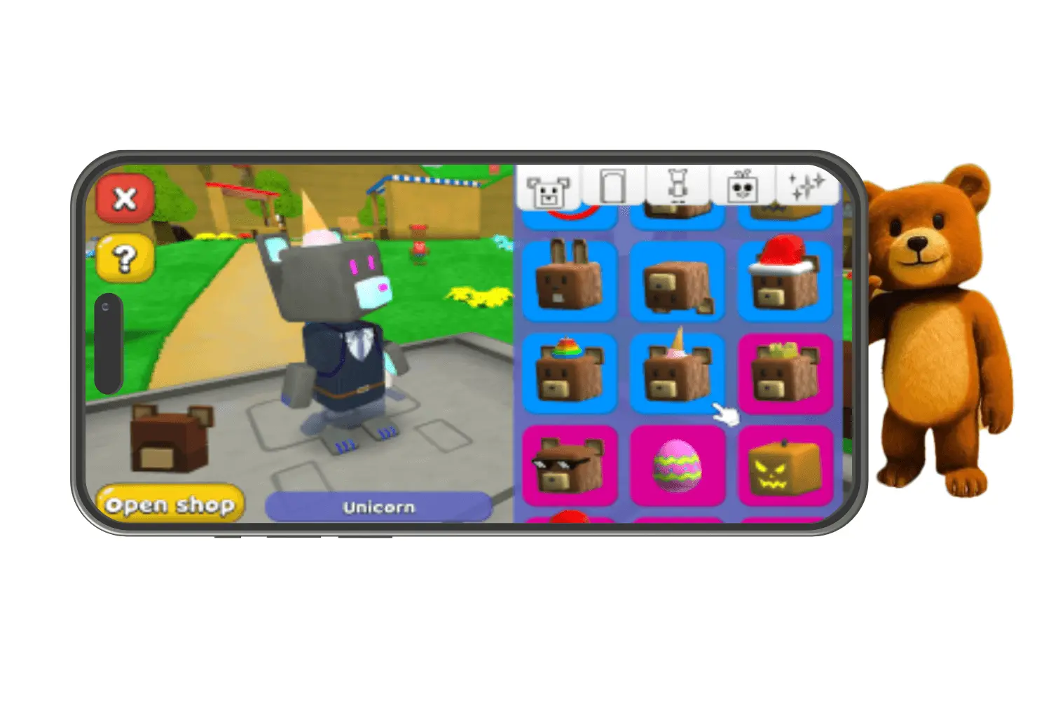 diverse bear customizations