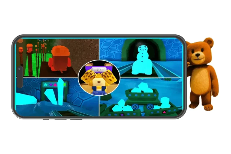 explore all mole mine in super bear adventure